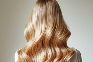 Fototapeta premium Luxurious healthy hair, blonde girl. Beauty woman.