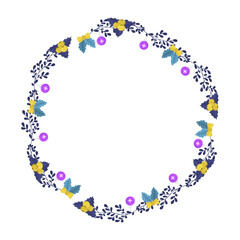 Frame template for christmas season celebration, christmas wreath concept