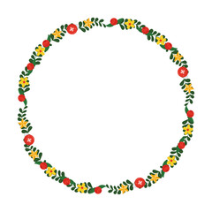 Frame template for christmas season celebration, christmas wreath concept