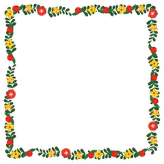 Frame template for christmas season celebration, christmas wreath concept