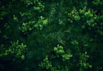 Dark Forest Moss Texture Background