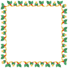Frame template for christmas season celebration, christmas wreath concept