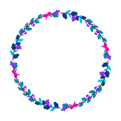 Frame template for christmas season celebration, christmas wreath concept