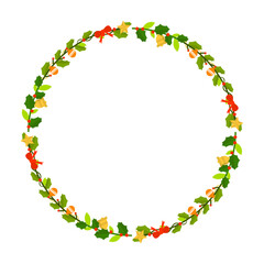 Frame template for christmas season celebration, christmas wreath concept