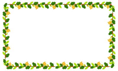Frame template for christmas season celebration, christmas wreath concept