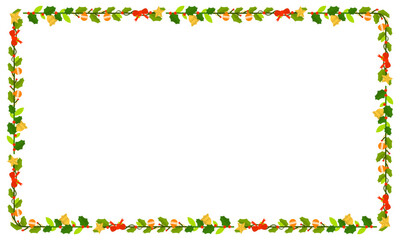 Frame template for christmas season celebration, christmas wreath concept