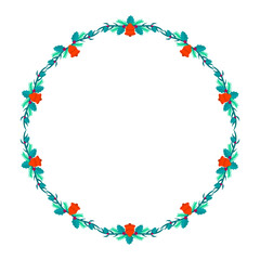 Frame template for christmas season celebration, christmas wreath concept