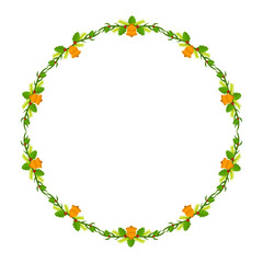 Frame template for christmas season celebration, christmas wreath concept