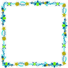 Frame template for christmas season celebration, christmas wreath concept