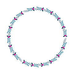 Frame template for christmas season celebration, christmas wreath concept