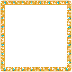 Frame template for christmas season celebration, christmas wreath concept