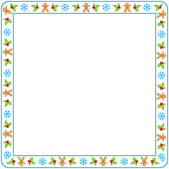 Frame template for christmas season celebration, christmas wreath concept