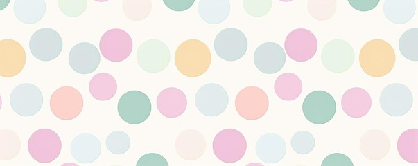 Minimalist polka dot pattern, seamless, pastel colors, evenly spaced small dots, clean and simple design, digital art, Scandinavian style, elegant and soothing