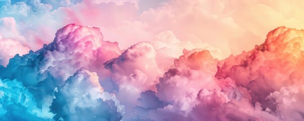 Abstract cloud texture, dreamy background, flat design illustration
