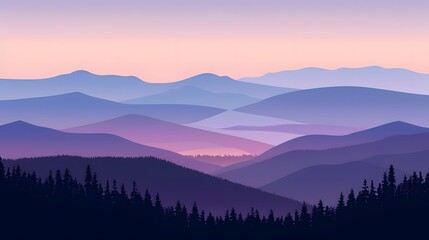 Obraz premium mountain, landscape, sky, sunset, fog, mountains, nature, sunrise, forest, cloud, clouds, hill, morning, mist, sun, view, winter, valley, tree, dawn, snow, hills, travel, peak, light