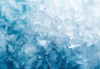 Obraz premium Abstract Blue Ice Texture Background with Frozen Snow Pattern