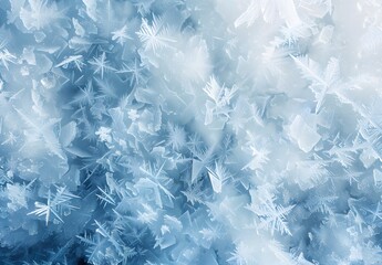 Obraz premium Abstract Ice Texture with Frozen Snow Pattern