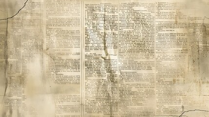 Obraz premium Old paper texture background, vintage retro newspaper empty blank space page with grunge stain line pattern for text creative, backdrop, wallpaper and any design 