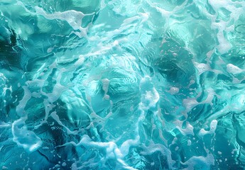 Obraz premium Abstract Teal, Blue, Green Water Texture Background