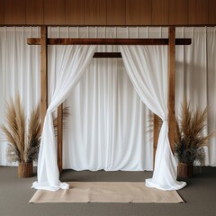 Design a backdrop that reflects the beauty of a natural landscape