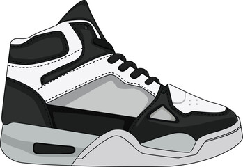 Vector sneakers shoes for training, running shoe vector illustration. Sport shoes , isolated