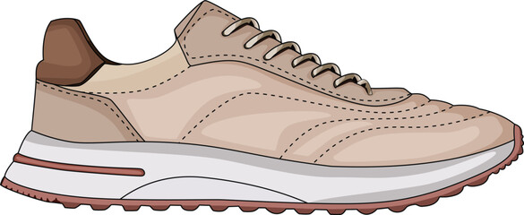 Vector sneakers shoes for training, running shoe vector illustration. Sport shoes , isolated