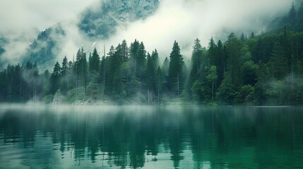 Fototapeta premium lake wallpaper