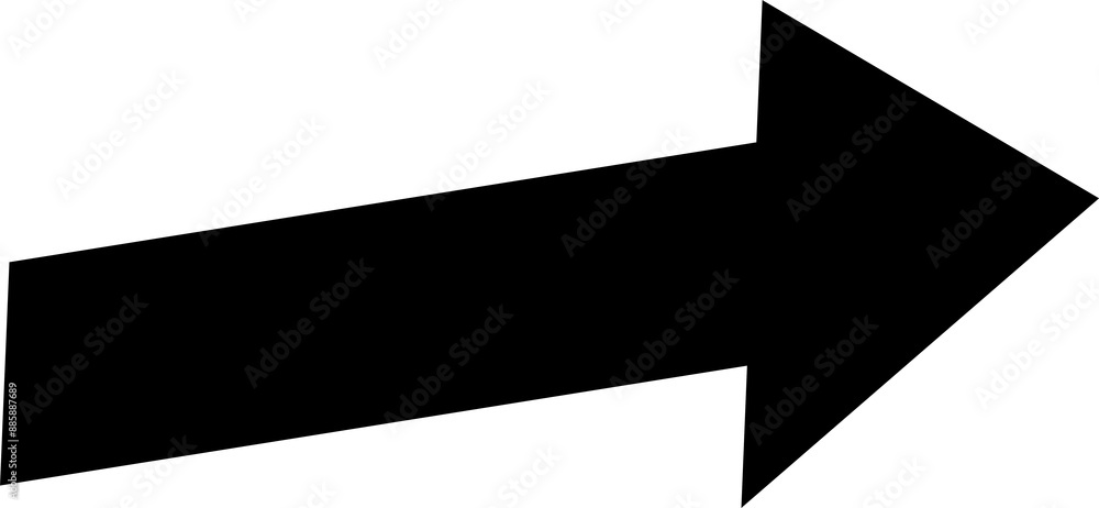 Poster long arrows icon. trendy long arrows left and right in flat style. black arrows vector illustration.
