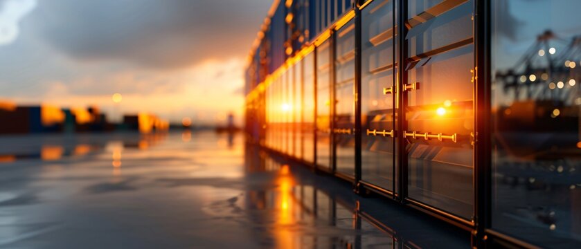 Executive Breakdown Concept: Elegant Container with Graph for Professional Presentations