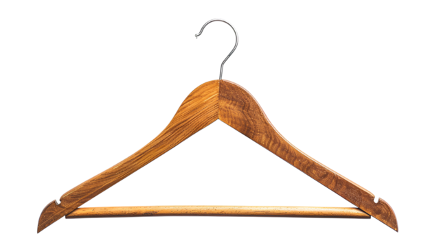 Wooden coat hanger