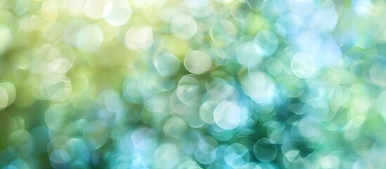 Obraz premium Abstract Bokeh Background with Green and Blue Lights