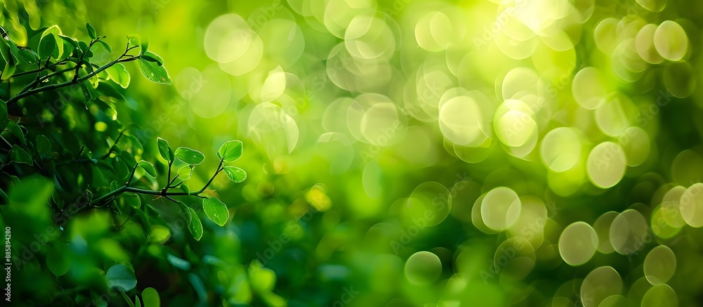 Canvas Prints blurred green nature bokeh background