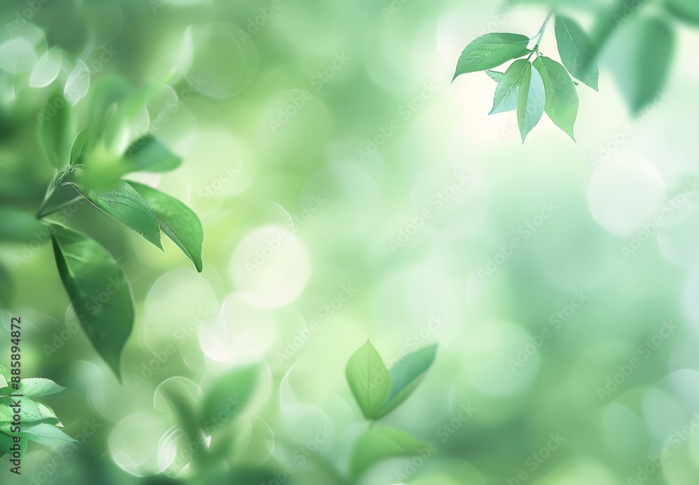 Canvas Prints abstract green blurred background with copy space