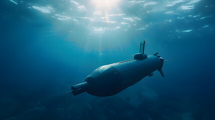 scuba diver and shark. Generative AI