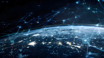 background with stars. Generative AI