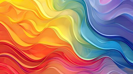 Obraz premium Abstract colorful wave background. Great for a modern design with vibrant color.