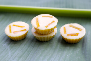 Egg custard with pumpkin dessert