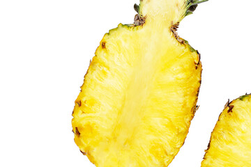 Ripe pineapple cut, Fresh fruit