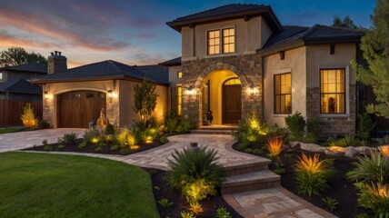 Obraz premium house in the night