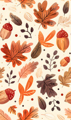 cartoon 2d illustrator doodle pattern, cute pattern in graphic seamless pattern