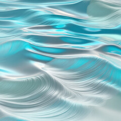 Fototapeta premium Abstract Water Ripples**: Design a serene blue background mimicking water ripples using gradients and soft textures