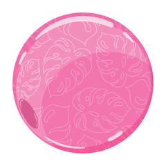 Colored beach ball Summer icon Vector illustration