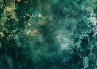 Obraz premium Dark Green Grunge Texture Background