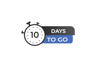 10 days to go, icon, stile, timer, countdown, clock,  go  to, time,  background, template, 10 days to go, countdown, sticker, left banner, business, sale, label button
