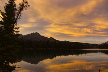 A Beautiful Sunset at Lac Beauvert