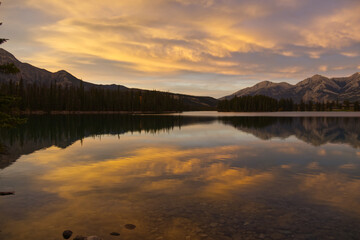 A Beautiful Sunset at Lac Beauvert