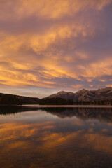 A Beautiful Sunset at Lac Beauvert