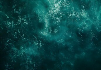 Dark Green Ocean Water Texture Background