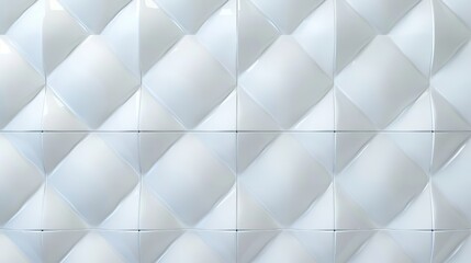 Fototapeta premium A white wall with white squares on it