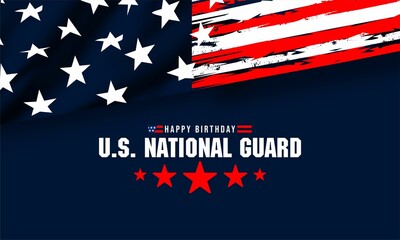 United States National Guard birthday ,December 13, to show appreciation for the U.S. national guards. Background Vector Illustration